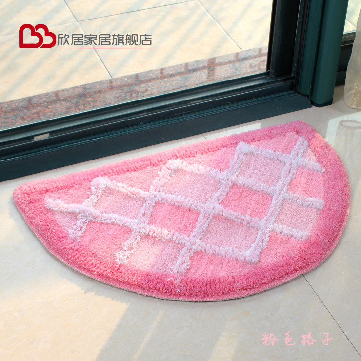 半圆门口吸水地垫手工针织防滑垫
