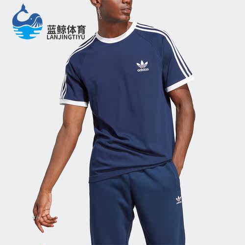 阿迪达斯男子运动短袖