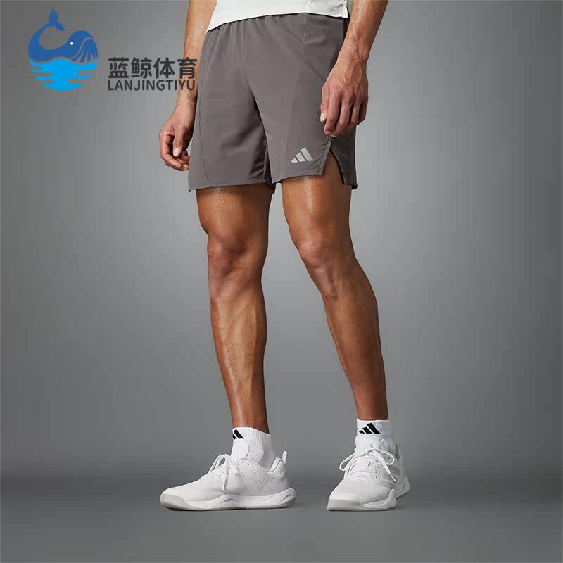 阿迪达斯男士修身健身短裤