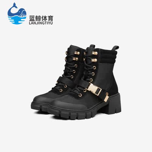 Skechers/斯凯奇正品TOP NOTCH女子休闲高帮马丁靴167052-BKGD