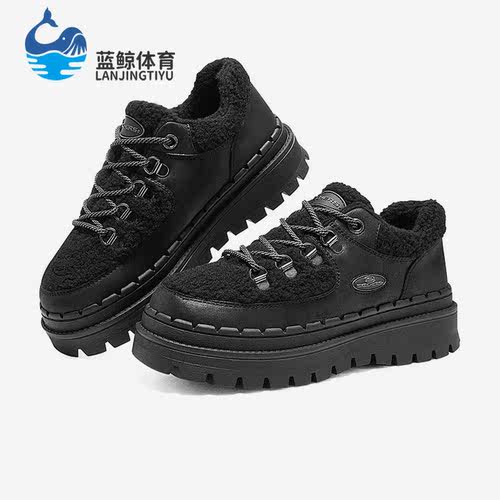 Skechers/斯凯奇正品新款女子学院风厚底运动休闲鞋167902-BBK