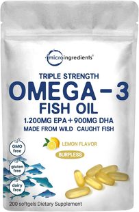 美国代购Triple Strength Omega 3 Fish Oil Supplements 3000mg,