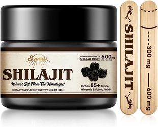 Shilajit Resin Pure Organic 600 Himalayan 美国代购