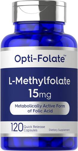 美国代购L Methylfolate 15mg | 120 Capsules | Value Size | Ma