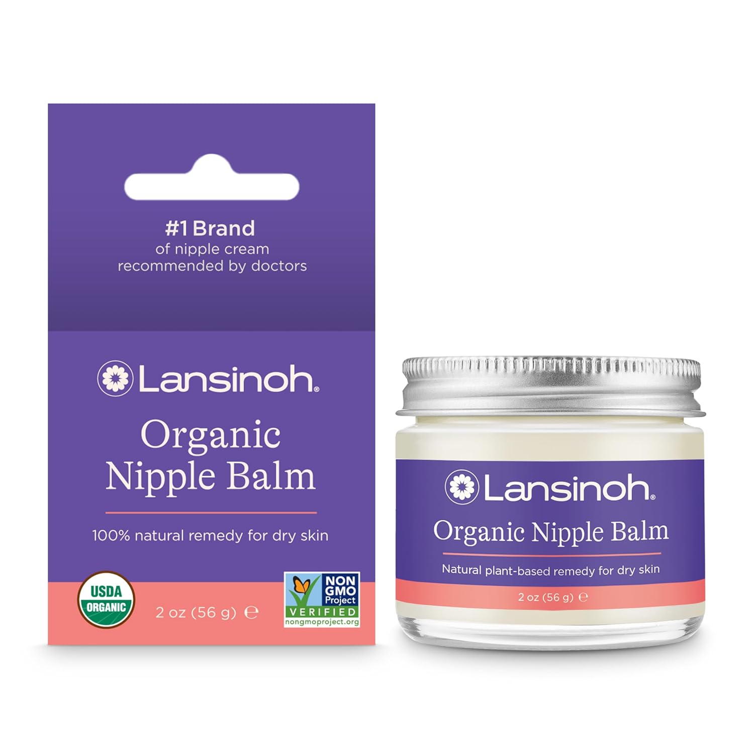 美国代购Lansinoh Organic Nipple Cream for Breastfeeding, 2 O