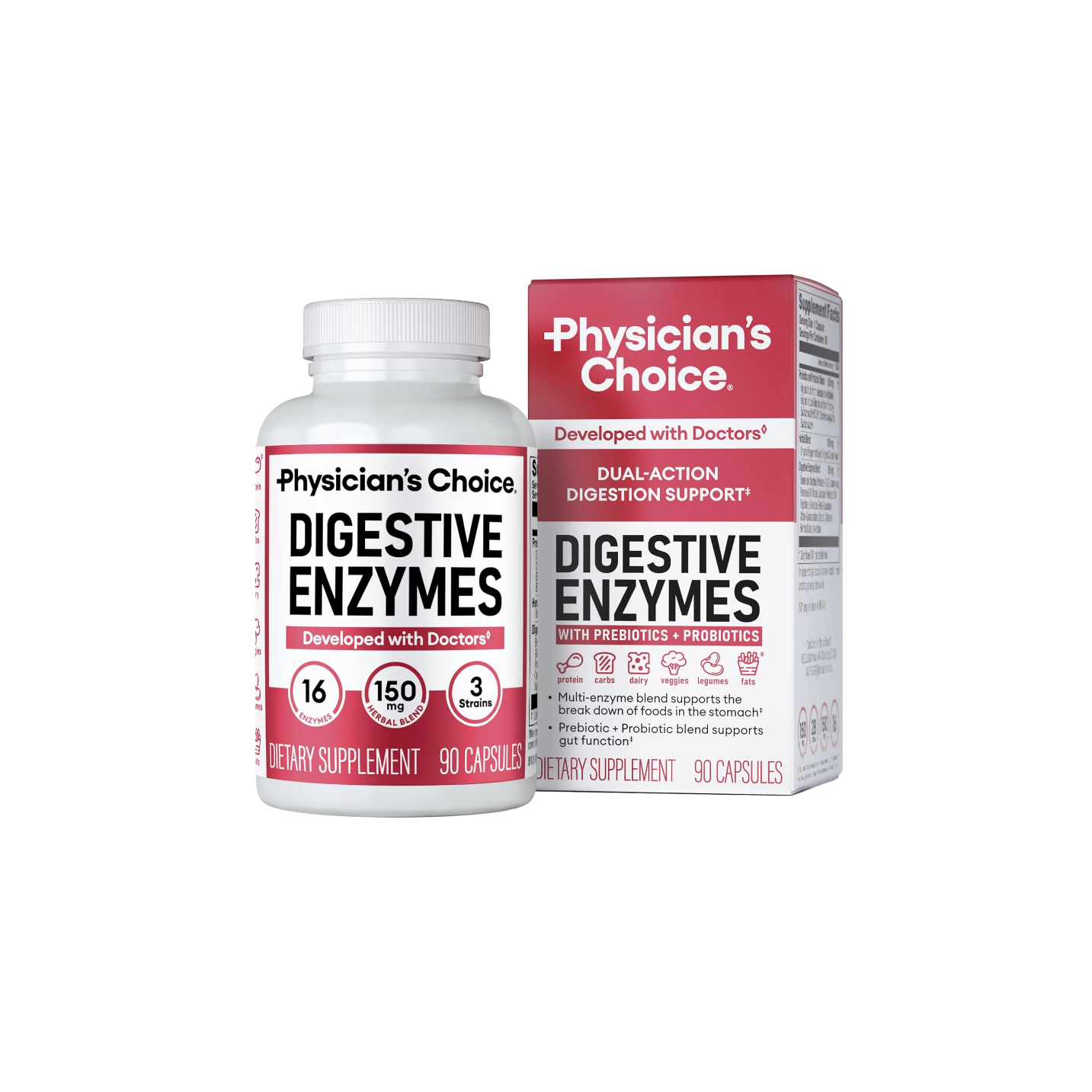 美国代购Physician's CHOICE Digestive Enzymes - Multi Enzymes