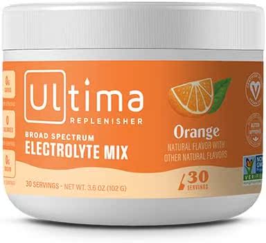 美国代购Ultima Replenisher Electrolyte Hydration Powder, Ora