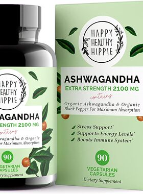 美国代购Ashwagandha 2100mg – Fast Superior Absorption – 10