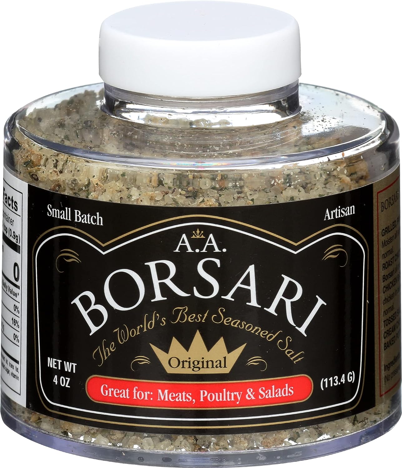 美国代购Borsari Original Gluten Free Seasoned Salt for Chick