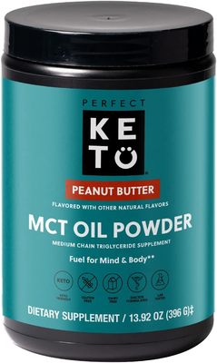 美国代购Perfect Keto MCT Oil C8 Powder, Coconut Medium Chain
