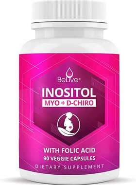 美国代购Myo & D-Chiro Inositol with Folic Acid Clinically Re