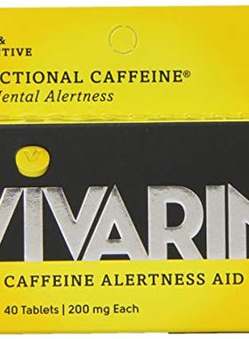 美国代购Vivarin Brand Alertness Aid, 40 Tablets