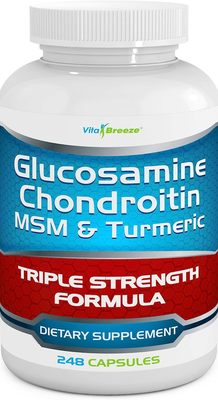 美国代购Glucosamine Chondroitin, MSM & Turmeric Dietary Supp