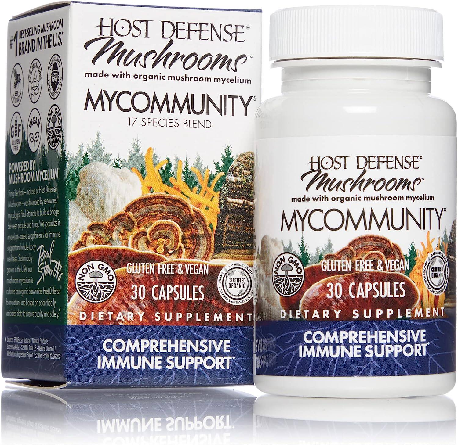Host Defense, MyCommunity Capsules, Advanced Immune Support,