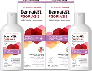 美国代购Dermarest Psoriasis Medicated Shampoo and Conditione