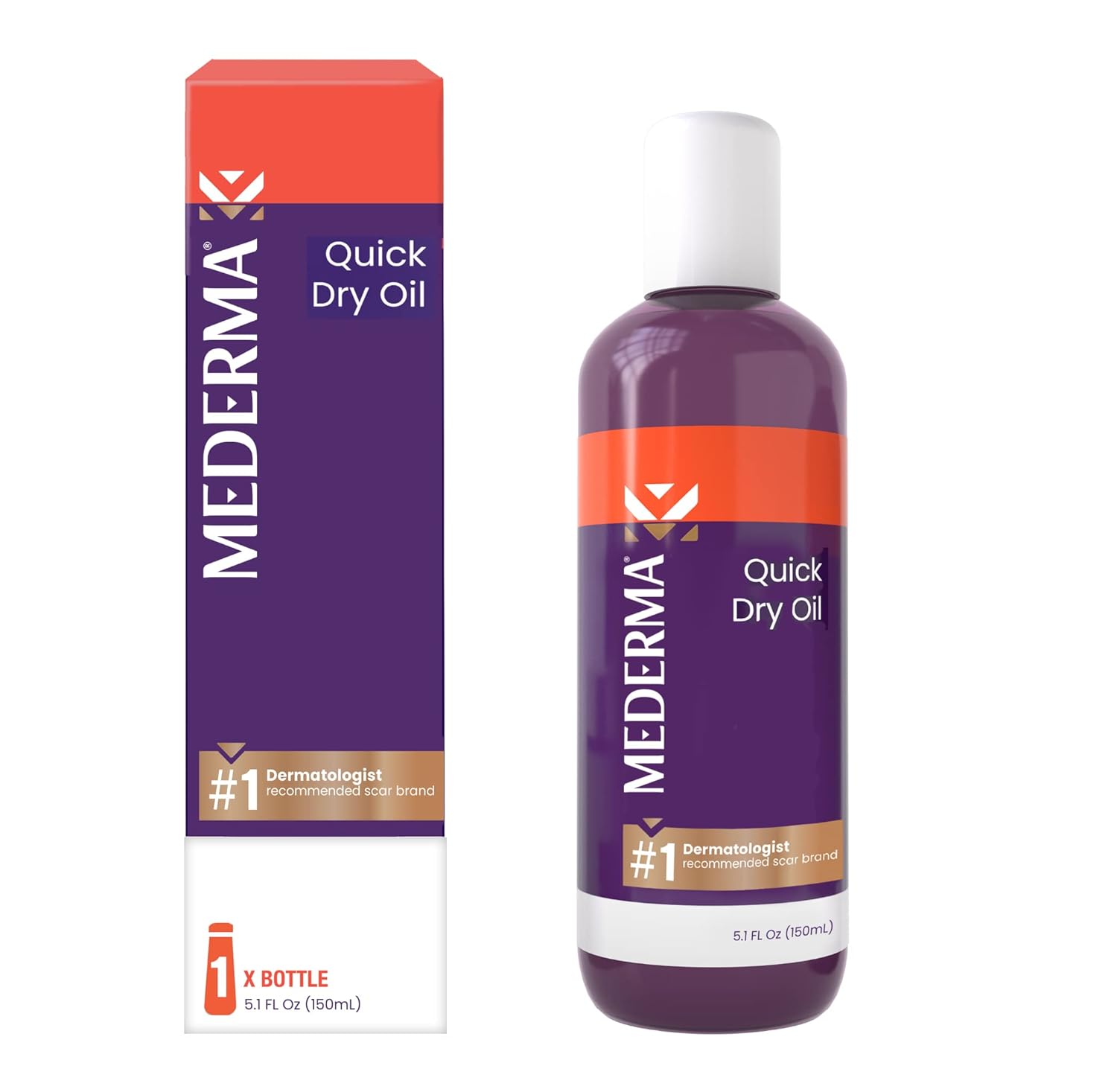 美国代购Mederma Quick Dry Oil, Scar and Stretch Mark Treatme