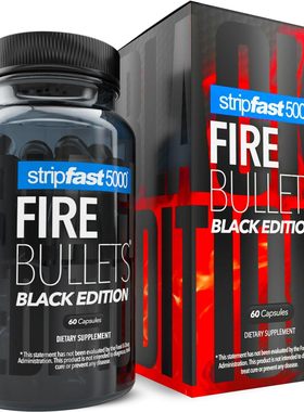 美国代购stripfast5000 Fire Bullets Max Strength Black Editio