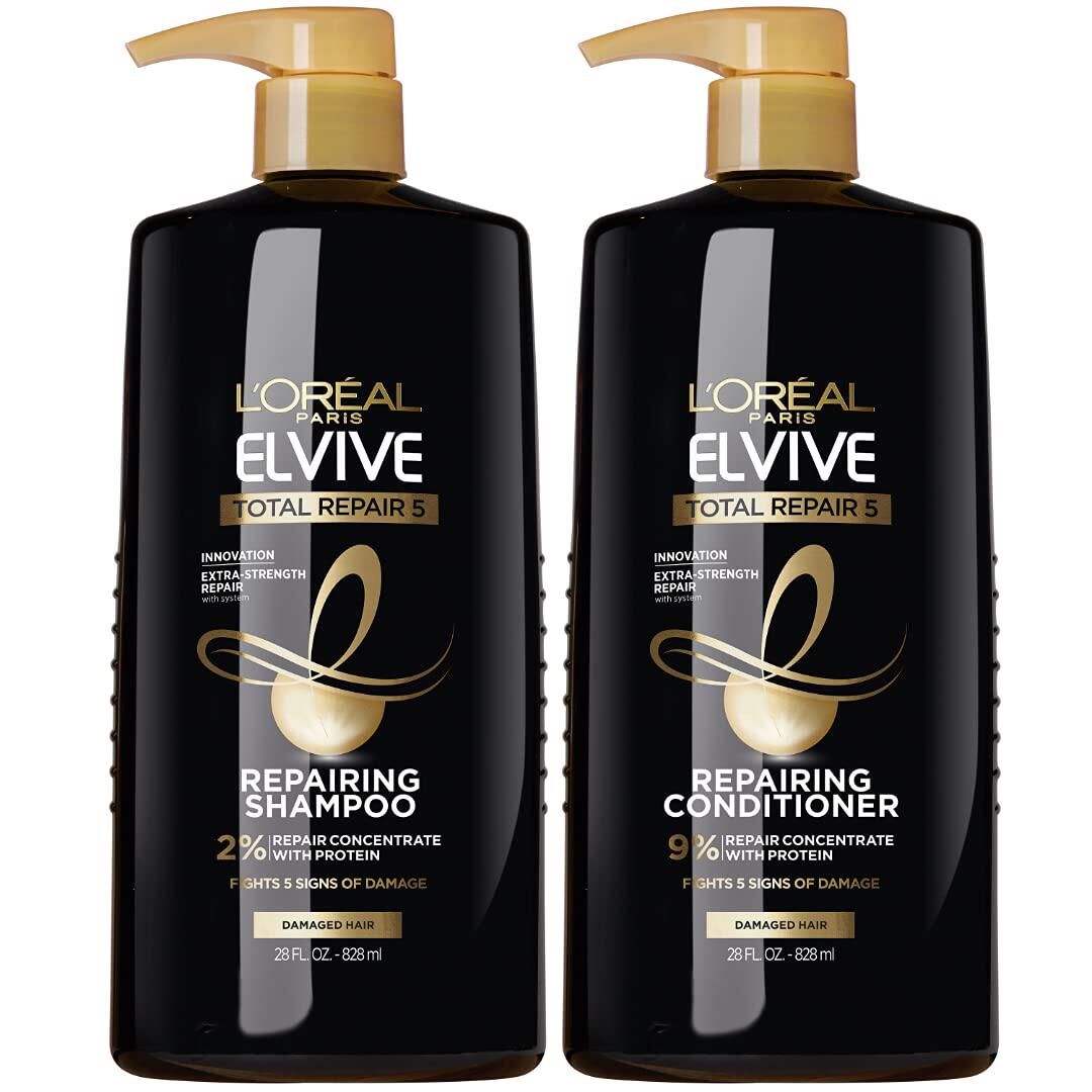 美国代购L'Oreal Paris Elvive Total Repair 5 Repairing Shampo