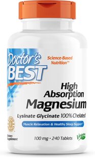 美国代购Doctor's Best High Absorption Magnesium Glycinate Ly