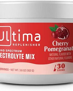 美国代购New Ultima Hydrating Electrolyte Powder, Cherry Pome