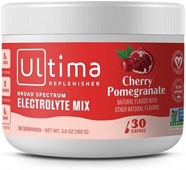 美国代购New Ultima Hydrating Electrolyte Powder, Cherry Pome