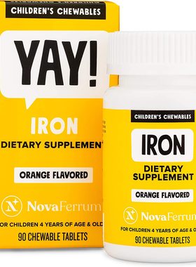 美国代购NovaFerrum Yay | Chewable Iron Supplement for Kids |