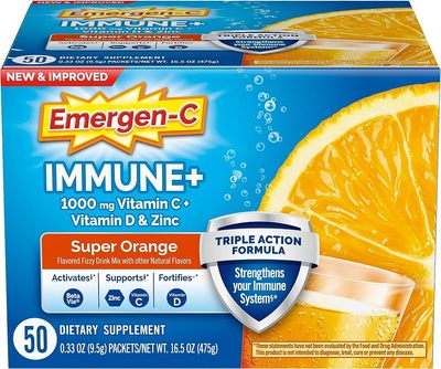 美国代购Emergen-C Immune+ Triple Action Immune Support Powde