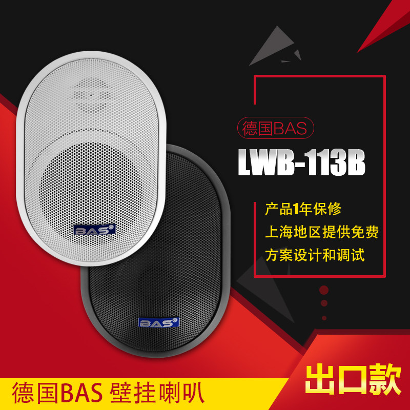 德国BAS 壁挂喇叭户外音柱公共广播会议音箱定阻定压音响 LWB-113