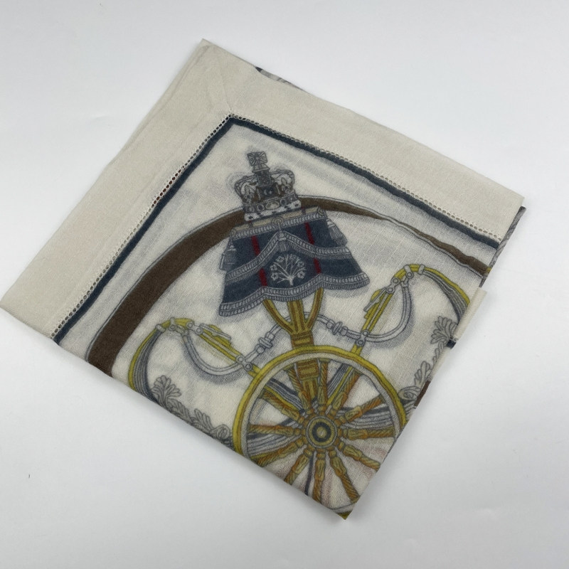 2025年新品春夏季薄款遮阳戒指绒羊绒链条印花方巾保暖女丝巾防晒