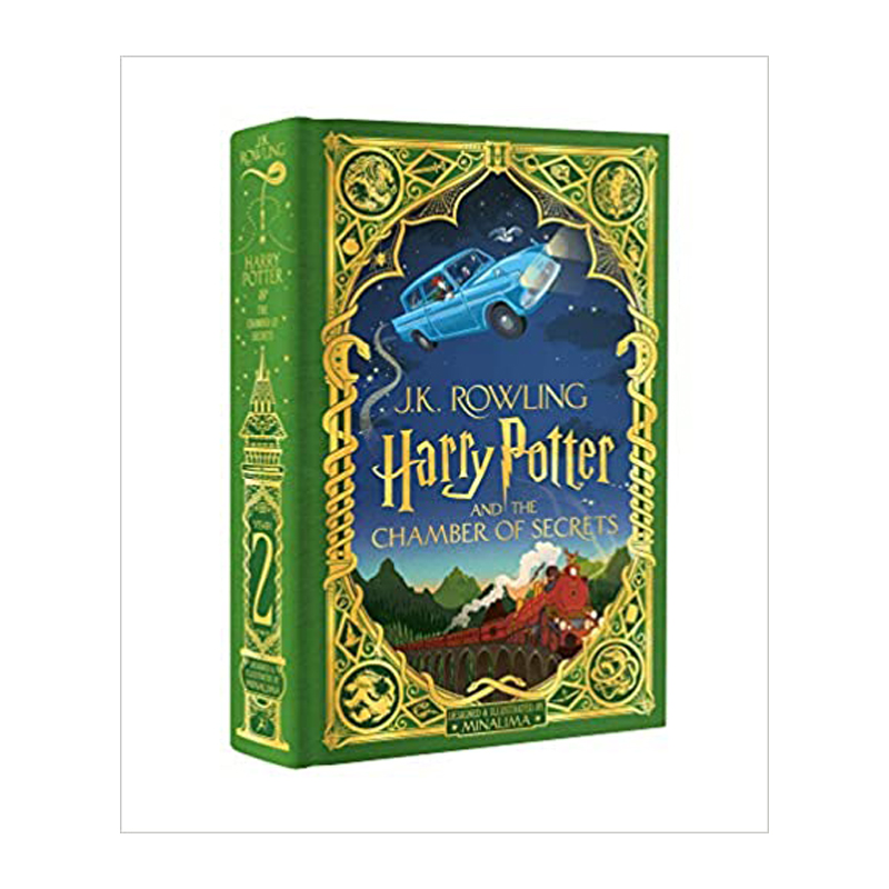 英文原版小说 哈利波特与密室彩绘手工立体书精装Harry Potter And The Chamber Of Secrets 2 MinaLima工作室设计JK Rowling著作