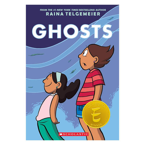 英文原版 Ghosts: A Graphic Novel 幽灵 儿童漫画阅读感人章节故事书 家庭友谊 克服恐惧面对未知 10-14岁