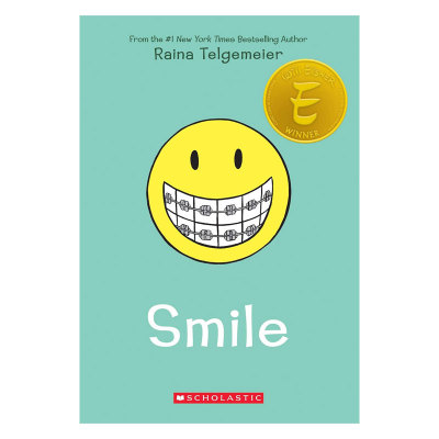 英文原版Smile: A Graphic Novel微笑女孩蜕变和成长故事全彩漫画 治愈成长 回忆录平装漫画生活体验 10-14岁