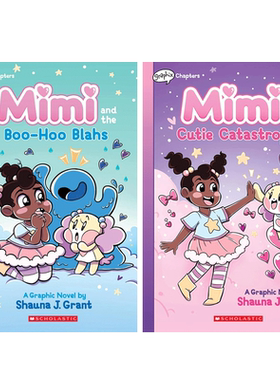 英文原版 Mimi #1-2 and the Boo-Hoo Blahs 小米米的日常杂记 系列1-2本 学乐桥梁漫画 8-12岁宝宝儿童爆笑漫画故事书