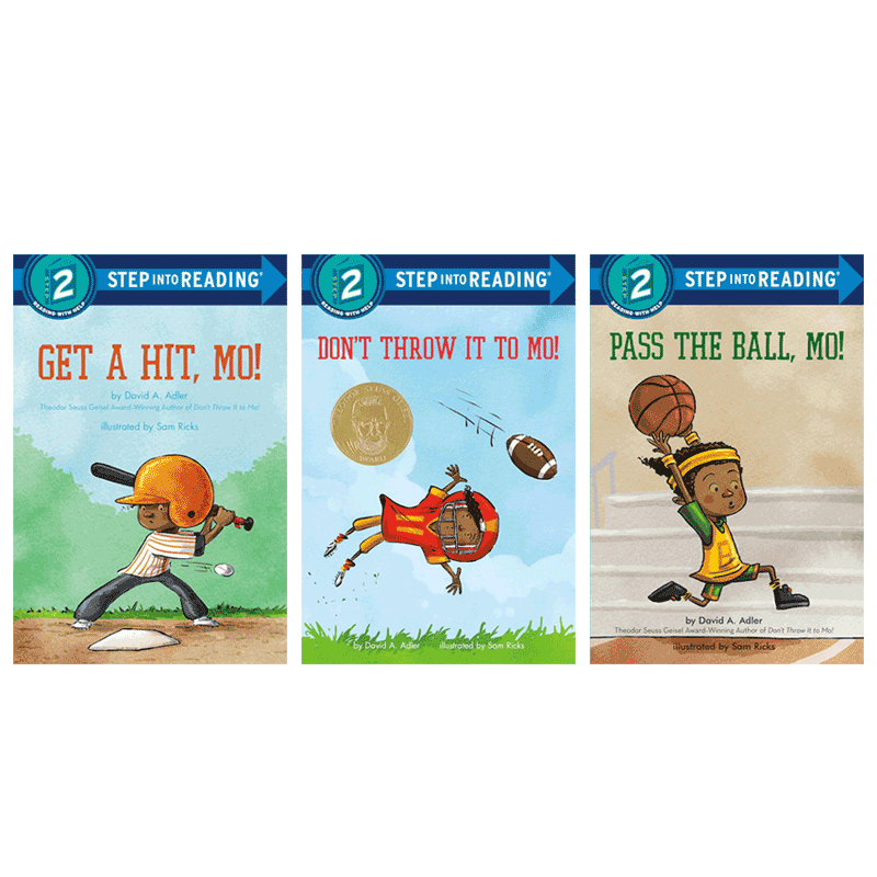 英文原版绘本 Don't Throw It To Mo! /Get A Hit, Mo! / Pass The Ball, Mo!  SIR2 Mo!系列3本分级读物趣味故事阅读培养 4-6 岁