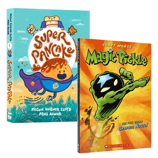 英文原版 Magic Pickle /Super Pancake 儿童启蒙认知 阅读培养 幽默有趣 食物超级英雄 超能力奇幻全彩漫画 系列2册