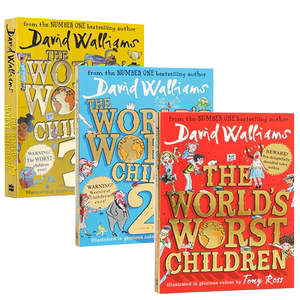 英文原版David Walliams了不起的大盗奶奶The world's worst children世界上最糟糕的孩子老师Spaceboy搞笑桥梁章节漫画书robodog