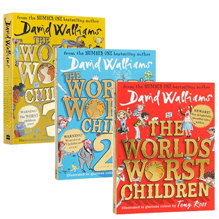 英文原版David Walliams了不起的大盗奶奶The world's worst children世界上最糟糕的孩子老师Spaceboy搞笑桥梁章节漫画书robodog