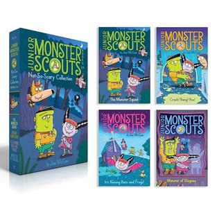 预售英文原版Junior Monster Scouts Not-So-Scary Collection Books 1-4 (Boxed Set)少年怪物童子军4册盒装爆笑桥梁章节书
