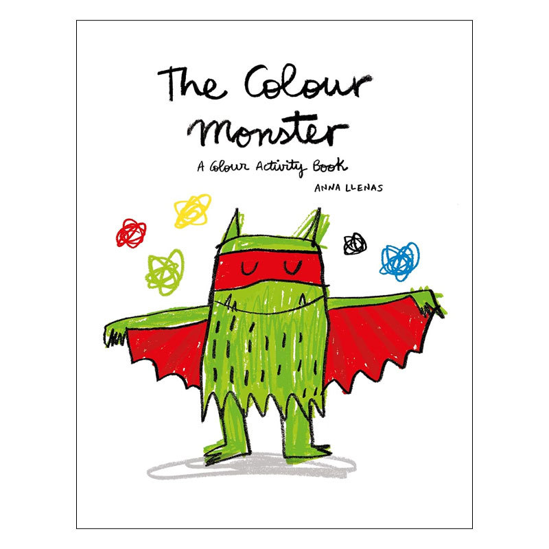 预售英文原版 The Colour Monster: A Colour Activity Book 情绪小怪兽活动书 儿童认知启蒙情商培养平绘本 小怪兽涂色书2-6岁