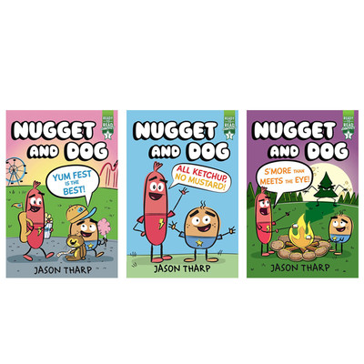 英文原版Nugget and Dog努格特和狗系列3册All Ketchup, No Mustard/Yum Fest Is the Best儿童英语趣味性阅读桥梁章节书