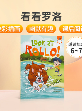 英文原版Look at Rollo! 看看罗洛 6-7岁儿童英语课外趣味阅读 全彩插画故事图画书 少儿英语桥梁章节书Penguin企鹅出版