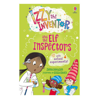 预售英文原版Izzy the Inventor and the Elf Inspectors发明家伊兹和精灵检查员科学与魔法在STEM冒险故事相遇桥梁章节书8-12岁
