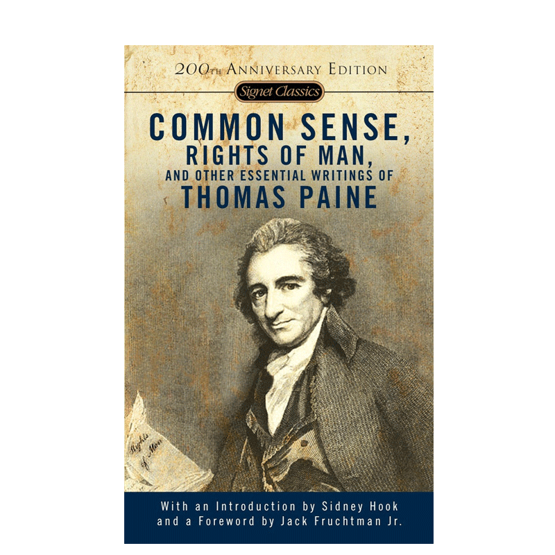 英文原版 Common Sense,Rights Of Man &人的权利 美国独立宣言 美国独立革命的教科书 著名政治哲学小说 托马斯潘恩作品选集