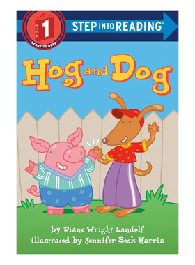 英文原版绘本SIR1 Hog and Dog 小猪和小狗 美国企鹅兰登经典分级读物 阅读启蒙 动物故事 全彩插图社交礼仪友谊 4-8岁