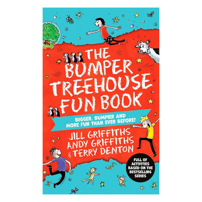 英文原版The Bumper Treehouse Fun Book 树屋活动书 充满活动、游戏和树屋琐事 解迷游戏 益智游戏娱乐游戏书8-12岁