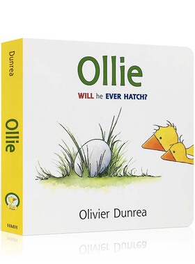 进口英文原版 Ollie 奥利纸板书 Olivier Dunrea Gossie and Friends 小鹅戈西和朋友们 Olivier Dunrea0-3-6岁英语启蒙绘本