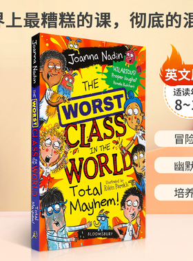 英文原版 The Worst Class in the World Total Mayhem!#5世界上最糟糕的课，彻底的混乱! 8-12岁青少年儿童幽默搞笑桥梁章节书
