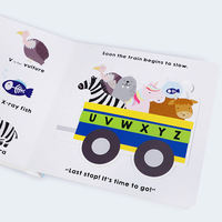 Original English Puzzle and Play: Alphabet jigsaw puzzle Book: Alphabet Train English Enlightenment for Toddlers, Alphabet Recognition Picture book Parent-child Interactive Early Education Picture book, imported tear-resistant cardboard thumbnail 3