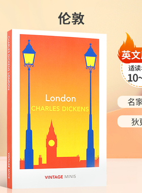 英文原版进口 London: Vintage Minis 伦敦 小彩虹系列 名家思想 狄更斯平装 小说文学青少年课外读物 10-14岁