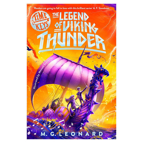英文原版Time Keys #2: The Legend of Viking Thunder时间钥匙2：维京雷霆传奇史诗时间旅行冒险科幻小说平装10-14岁